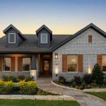 New construction home exterior in North DFW community.