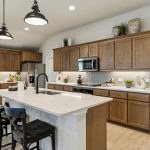 New construction home interior kitchen