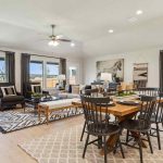New construction home interior dining room