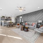 Creekside Ranch model interior living room