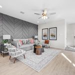 Creekside Ranch model interior living room
