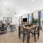 Creekside Ranch model interior living room